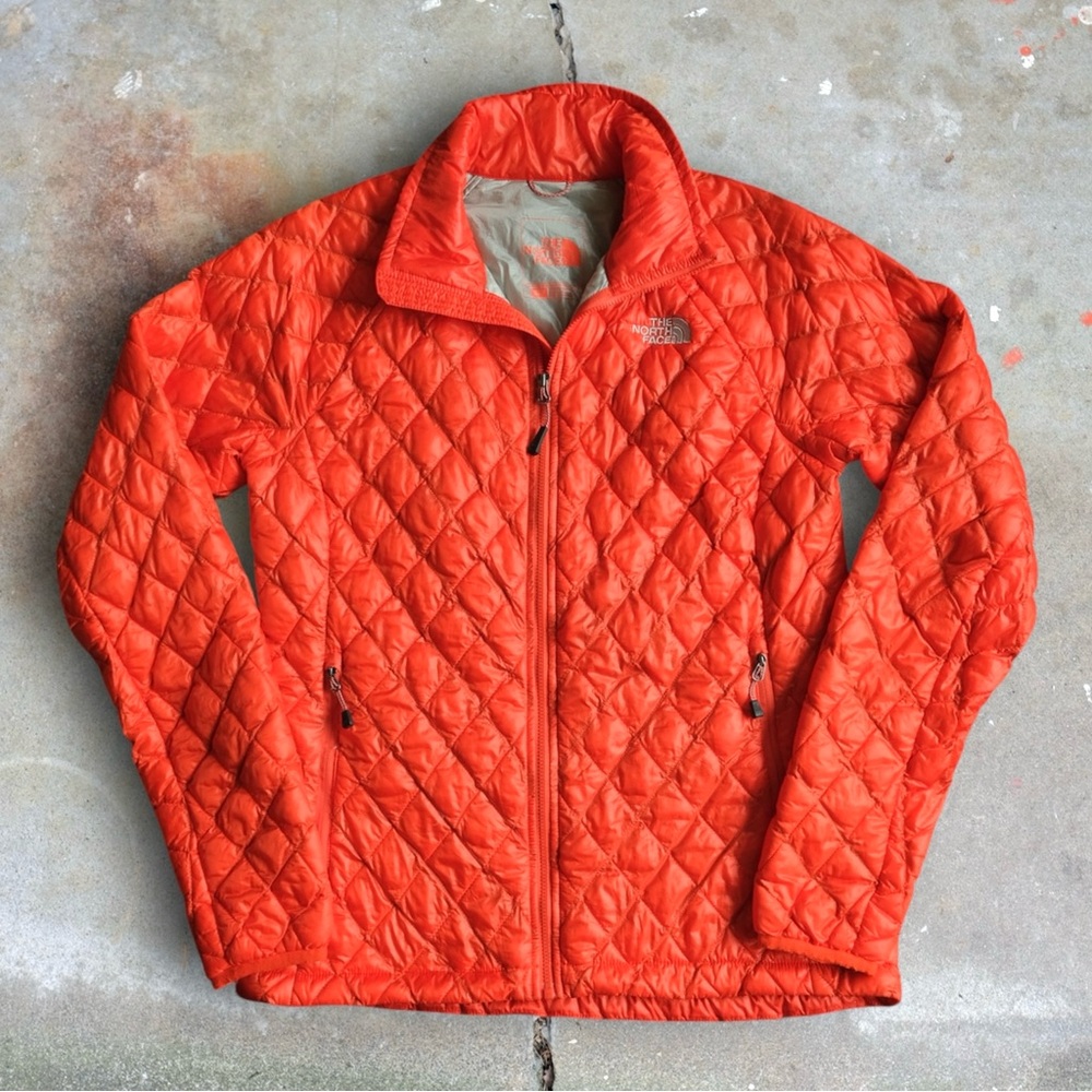 The North Face Thermoball Stow Away Puffer Jacket Women’s Size S Orange